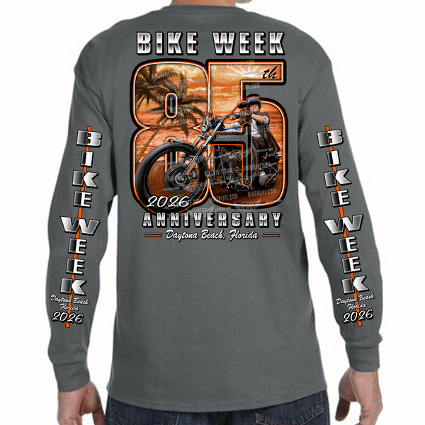 Long Sleeve 2026 Bike Week Daytona Beach 85th Scene Limited