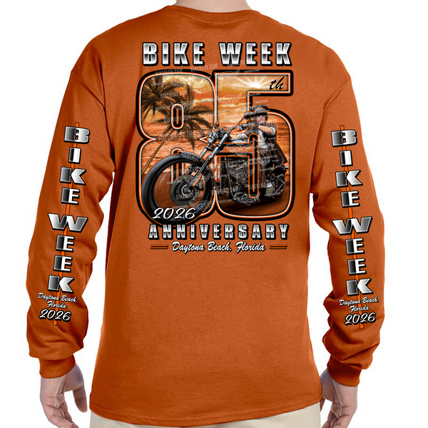 Long Sleeve 2026 Bike Week Daytona Beach 85th Scene Limited