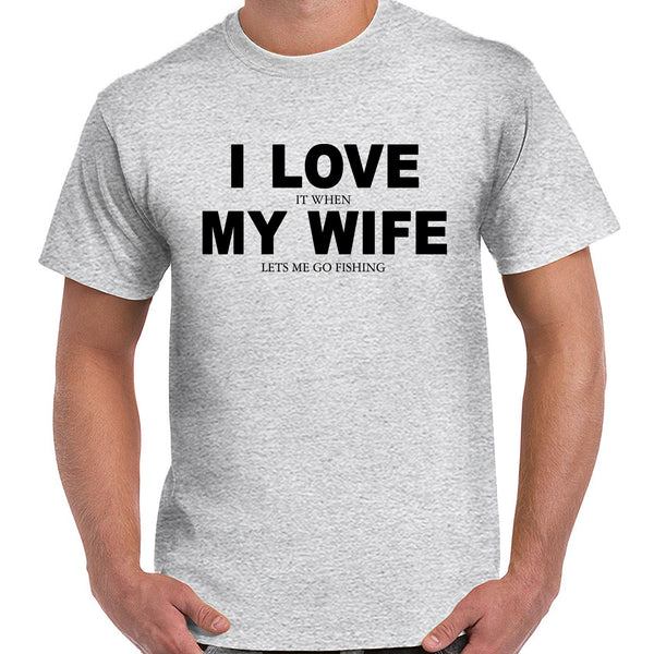 I Love It When My Wife Fishing TShirt Print Art Wholesale
