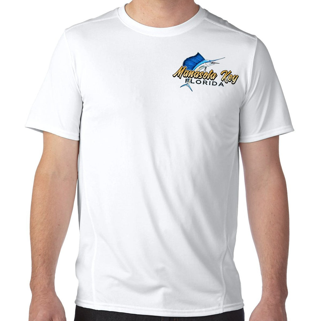 Manasota Key, FL Sailfish Performance Tech T-Shirt