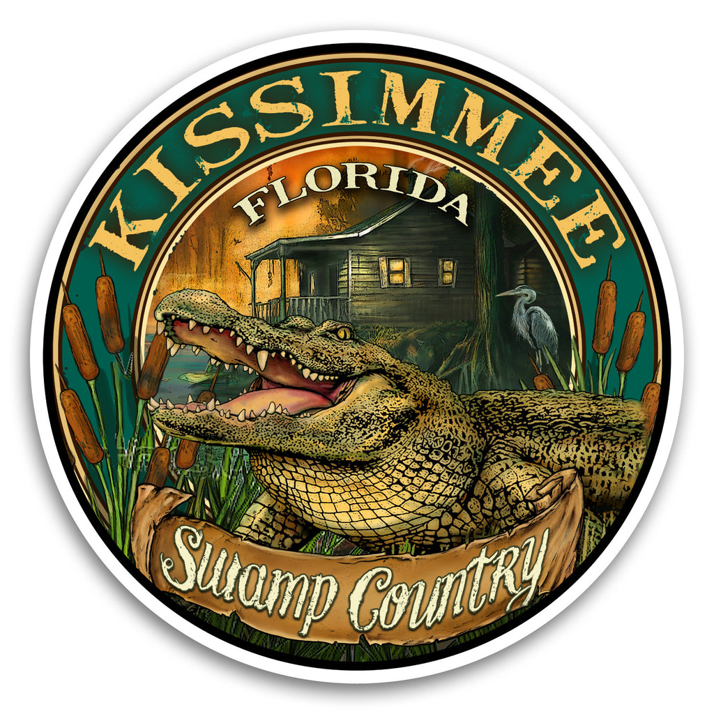 Kissimmee, FL Gator 4" Sticker