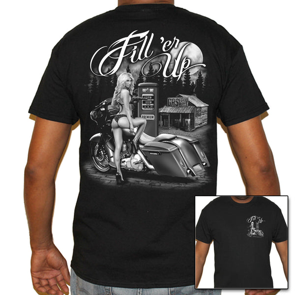 Men's Fill'er Up TShirt Print Art Wholesale