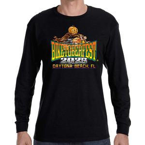 Long Sleeve 2025 Biketoberfest Daytona Beach Pumpkin Head