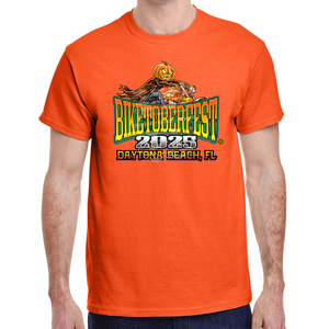 T-Shirt 2025 Biketoberfest Daytona Beach Pumpkin Head
