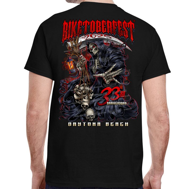 T-Shirt 2025 Biketoberfest Daytona Beach Grim Reaper