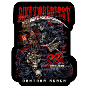 Sticker 2025 Biketoberfest® Daytona Beach Reaper