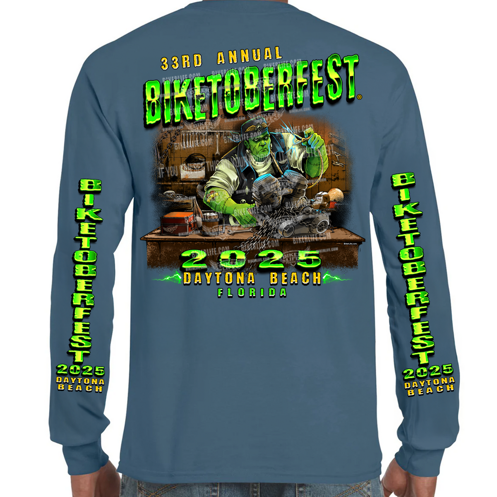 Long Sleeve 2025 Biketoberfest Daytona Beach Frankenstein