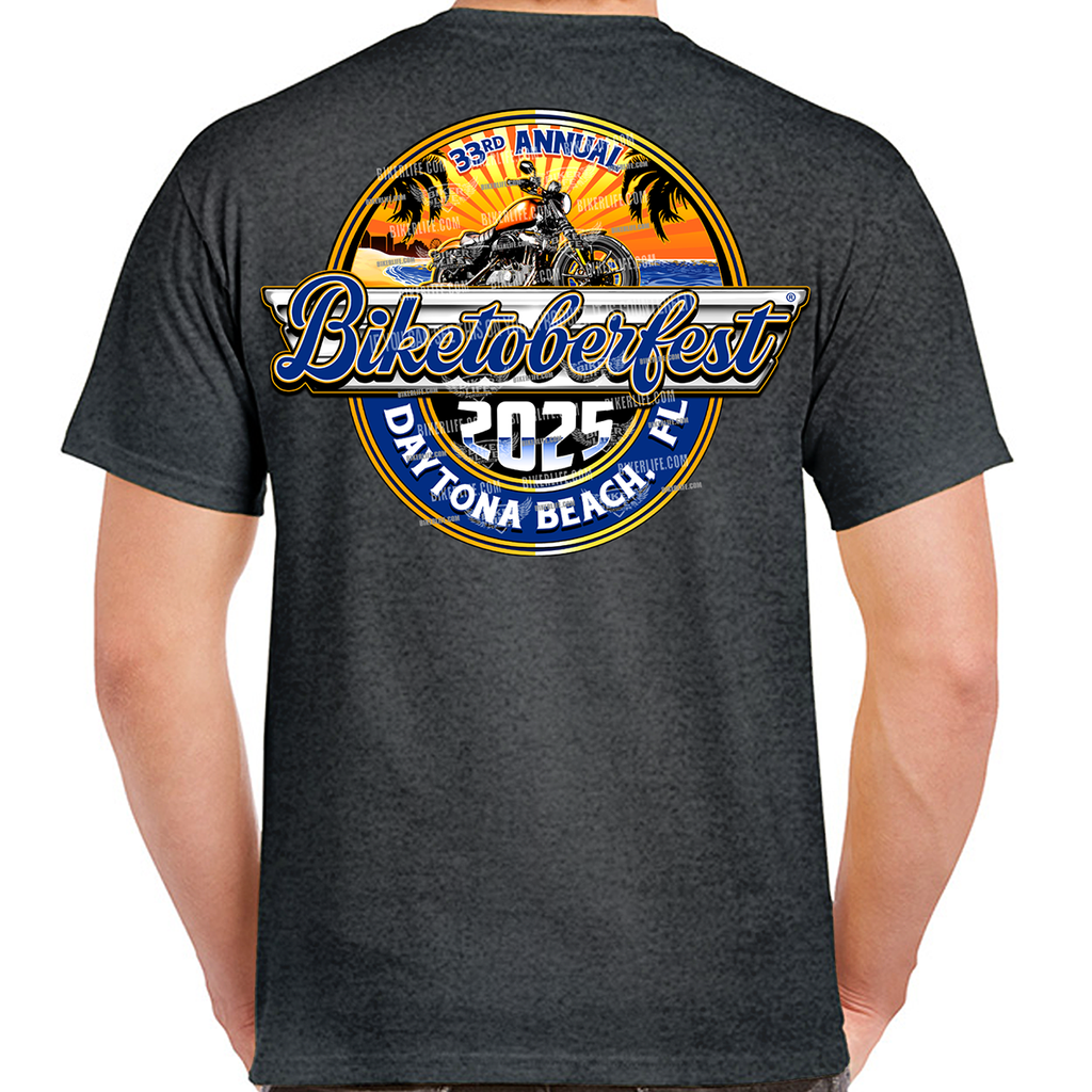 T-Shirt 2025 Biketoberfest Daytona Beach Retro Label