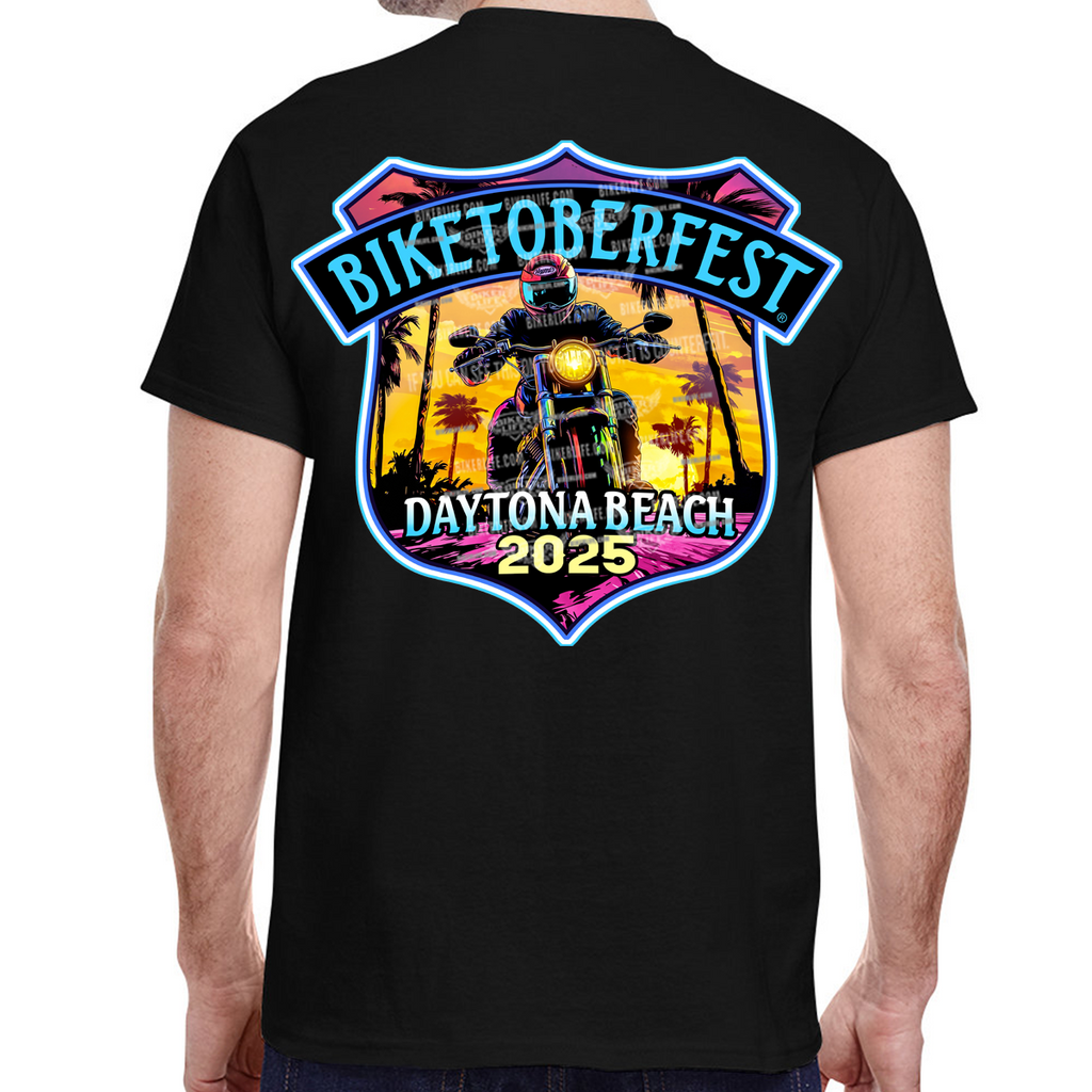 2025 Biketoberfest Daytona Beach Official Logo T-Shirt