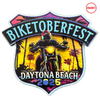 3D Wooden Magnet 2025 Biketoberfest Daytona Beach Official Logo