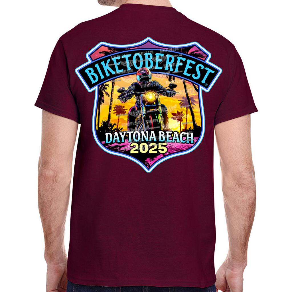 2025 Biketoberfest Daytona Beach Official Logo T-Shirt