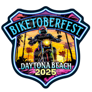 Sticker 2025 Biketoberfest® Daytona Beach Official Logo