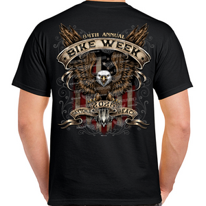 2025 Bike Week Daytona Beach Vintage American Eagle T-Shirt