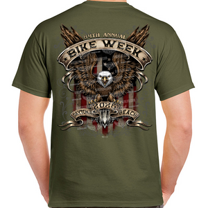 2025 Bike Week Daytona Beach Vintage American Eagle T-Shirt