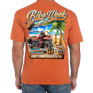 2025 Bike Week Daytona Beach Chill Beach T-Shirt