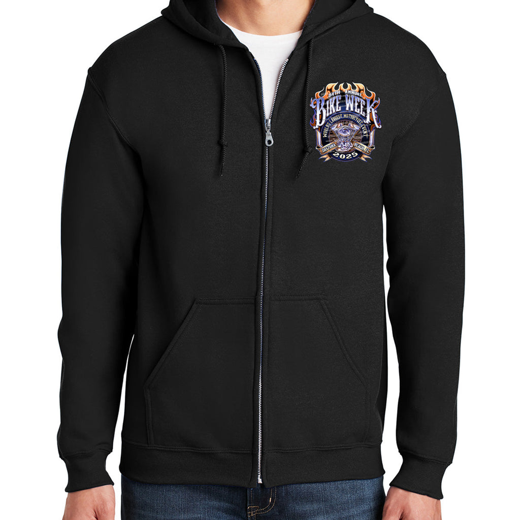 2025 Bike Week Daytona Beach Official Logo Zip-Up Hoodie