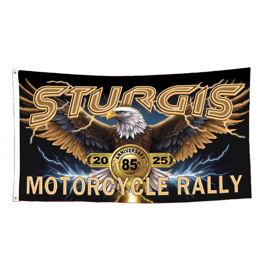 Flag 2025 Sturgis Rally 85th Annual Lightning Eagle