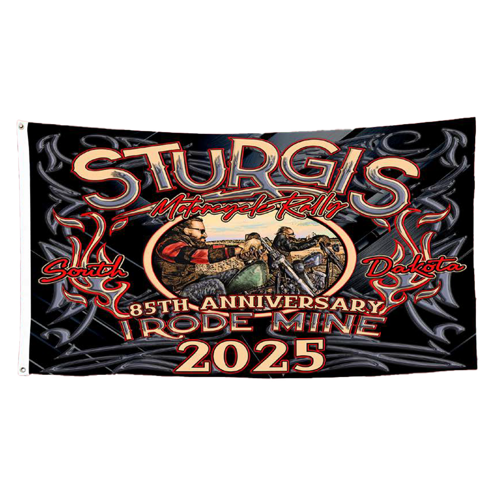 Flag 2025 Sturgis Rally 85th Annual I Rode Mine