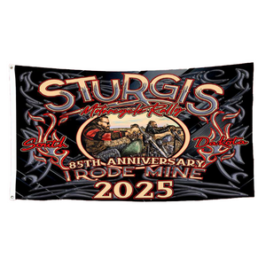 Flag 2025 Sturgis Rally 85th Annual I Rode Mine