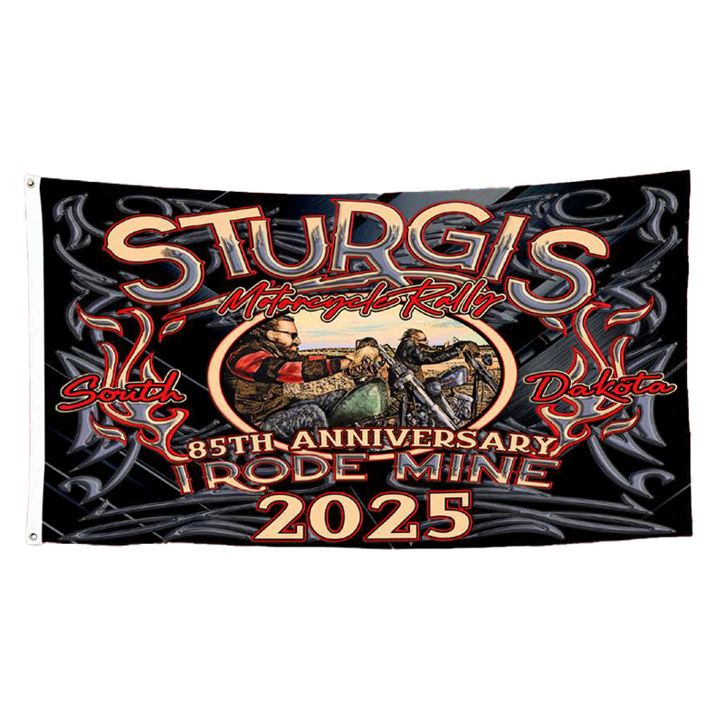 Flag 2025 Sturgis Rally 85th Annual I Rode Mine
