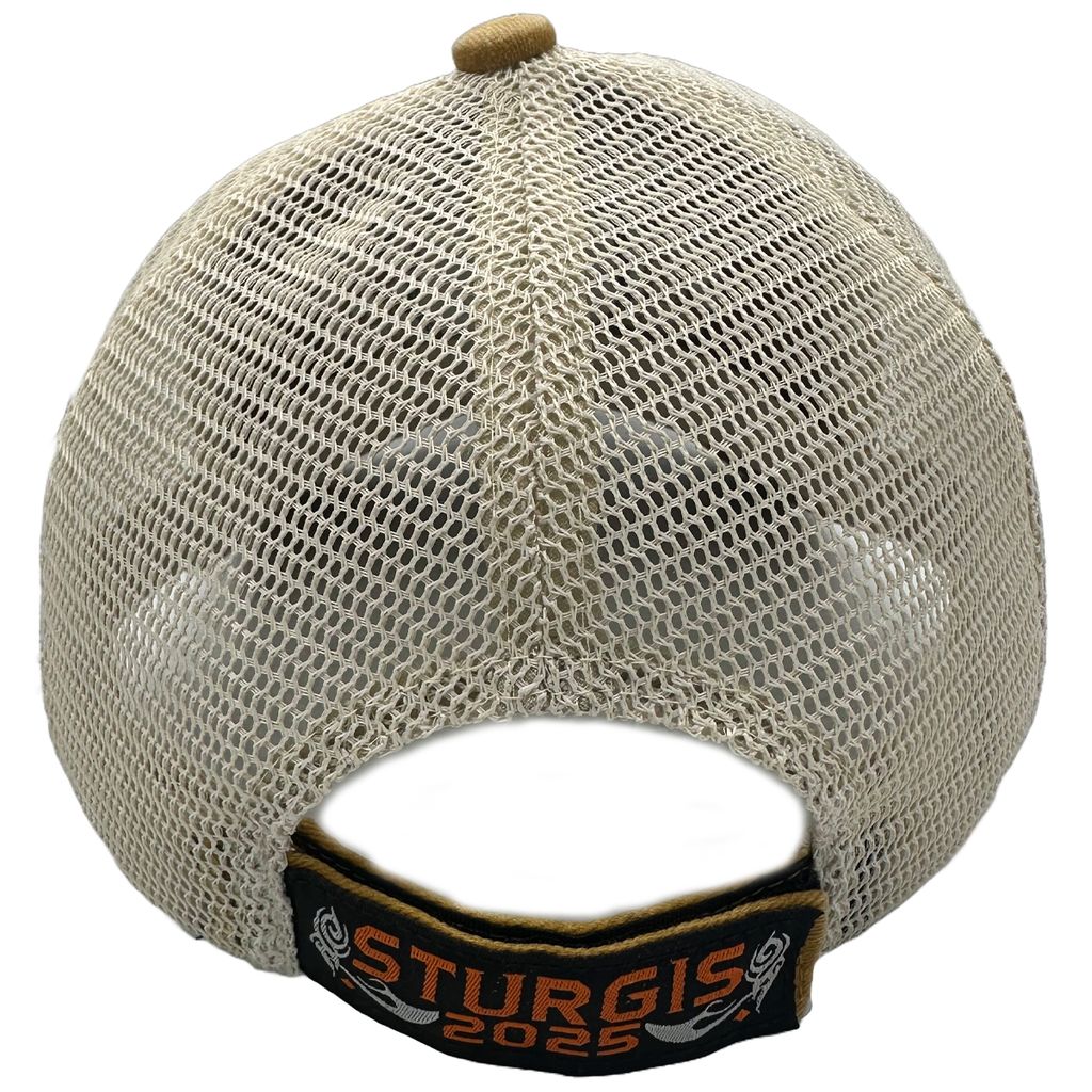 Hat 2025 Sturgis Motorcycle Rally 85th Anniversary Buffalo Trucker