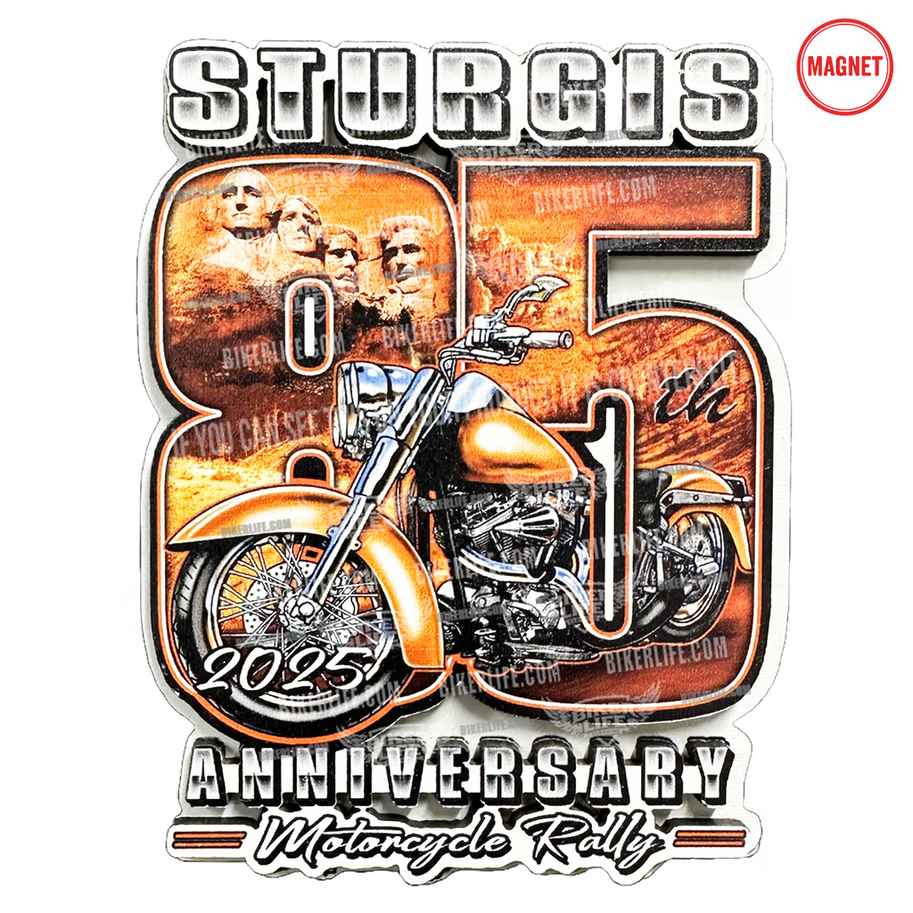 3D Wooden Magnet 2025 Sturgis Motorcycle Rally 85th Scene Limited Edition