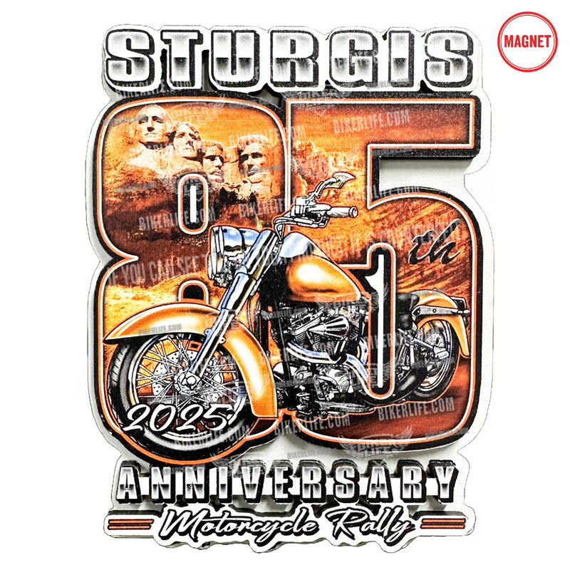 3D Wooden Magnet 2025 Sturgis Motorcycle Rally 85th Scene Limited Edition