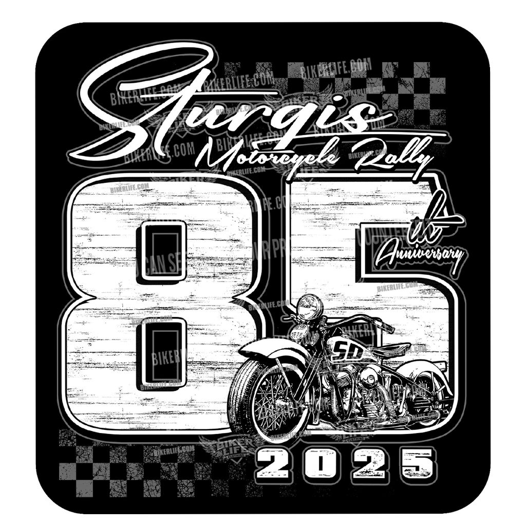 Sticker 2025 Sturgis Motorcycle Rally Finish Line