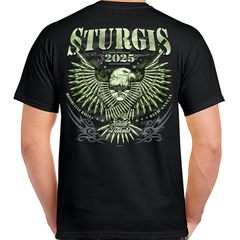 2025 Sturgis Motorcycle Rally Bullet Eagle T-Shirt