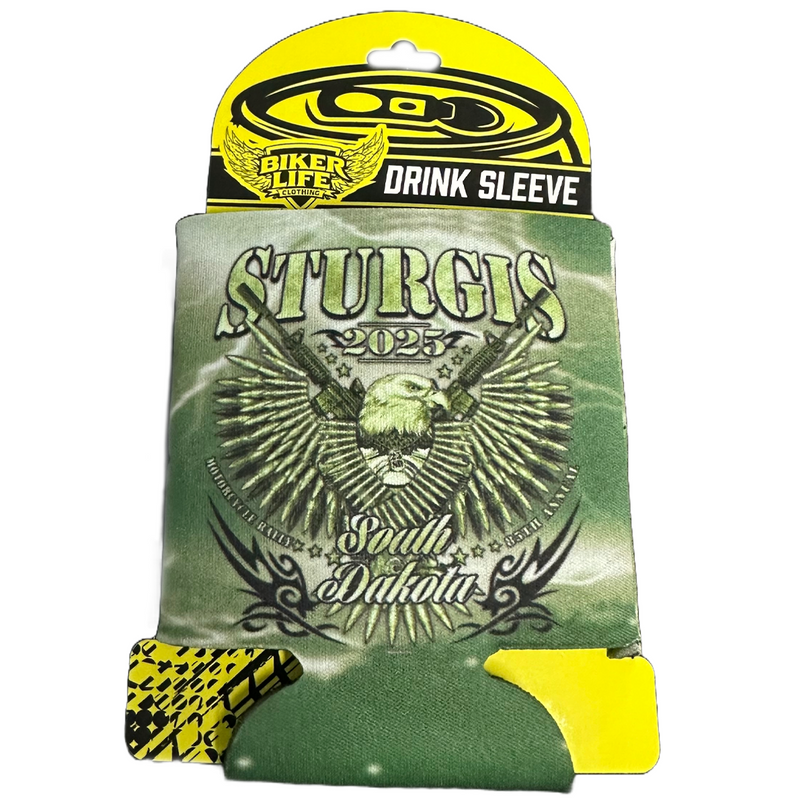 2025 Sturgis Motorcycle Rally Bullet Eagle Can Koozie