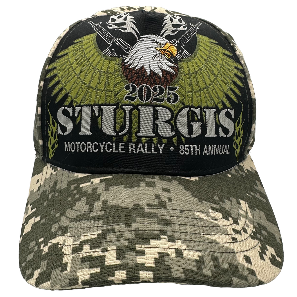 Hat 2025 Sturgis Motorcycle Rally Bullet Eagle