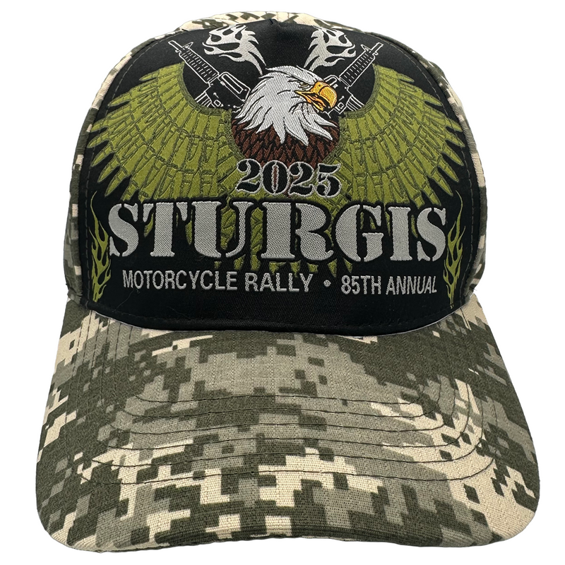 Hat 2025 Sturgis Motorcycle Rally Bullet Eagle