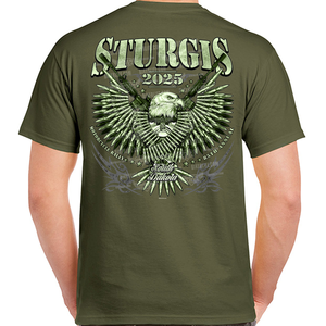 2025 Sturgis Motorcycle Rally Bullet Eagle T-Shirt