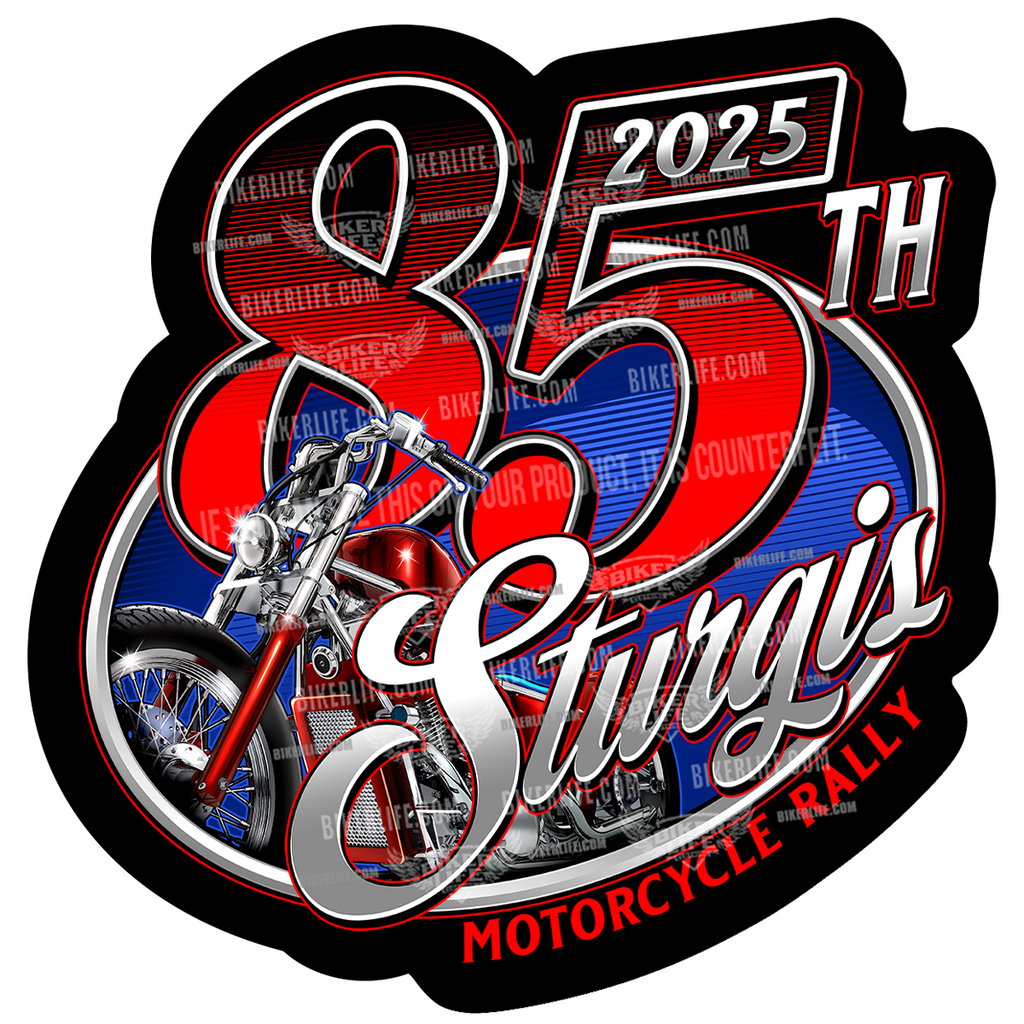 Sticker 2025 Sturgis Motorcycle Rally Big Anniversary