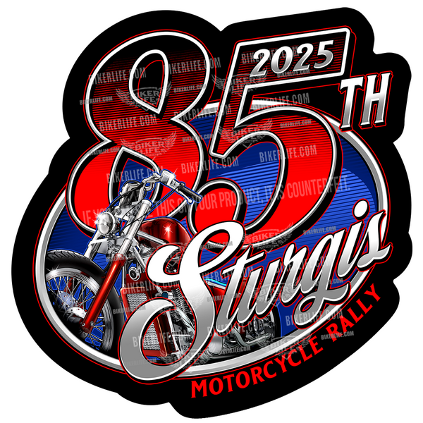 Sticker 2025 Sturgis Motorcycle Rally Big Anniversary – Print Art Wholesale