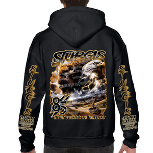 2025 Sturgis Motorcycle Rally Eagle Buffalo Pullover Hoodie