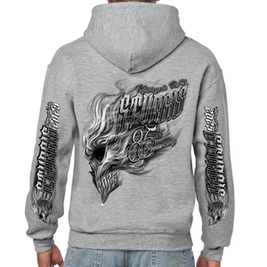 2025 Sturgis Motorcycle Rally Smokin' Skull Pullover Hoodie