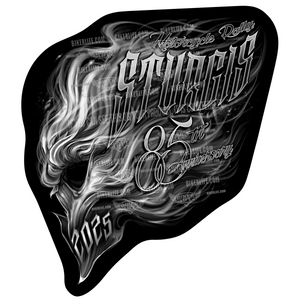 Sticker 2025 Sturgis Motorcycle Rally Smokin' Skull