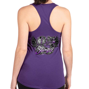 Ladies Jr. Cut 2025 Sturgis Motorcycle Rally 85th Wings Racerback Tank Top