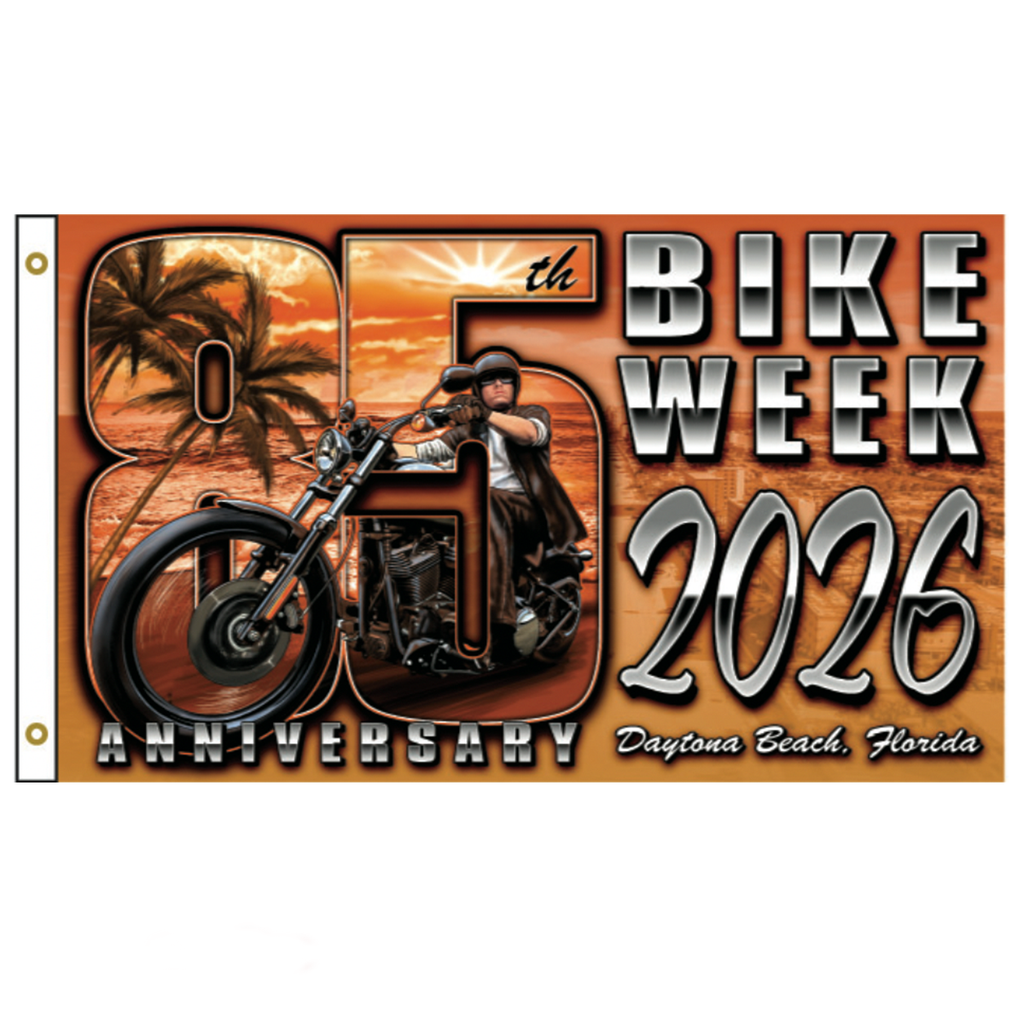 Flag 2026 Bike Week Daytona Beach 85th Scene Limited Edition