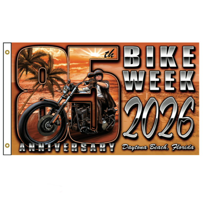 Flag 2026 Bike Week Daytona Beach 85th Scene Limited Edition