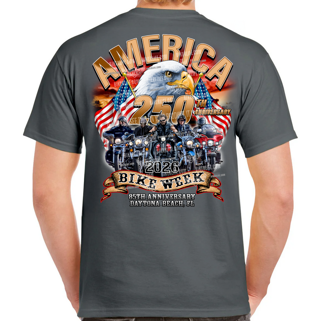 T-Shirt 2026 Bike Week Daytona Beach America Strong