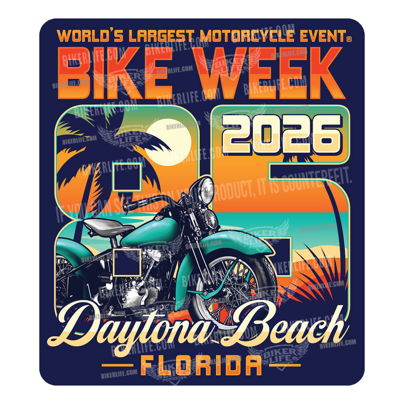 Sticker 2026 Bike Week® Daytona Beach Official Logo