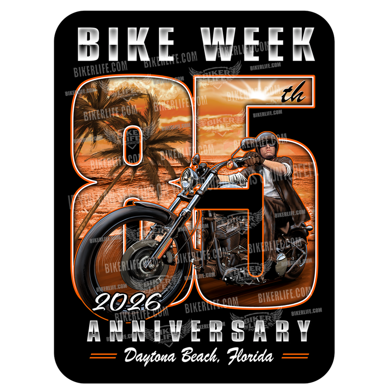 Sticker 2026 Bike Week Daytona Beach 85th Scene Limited Edition