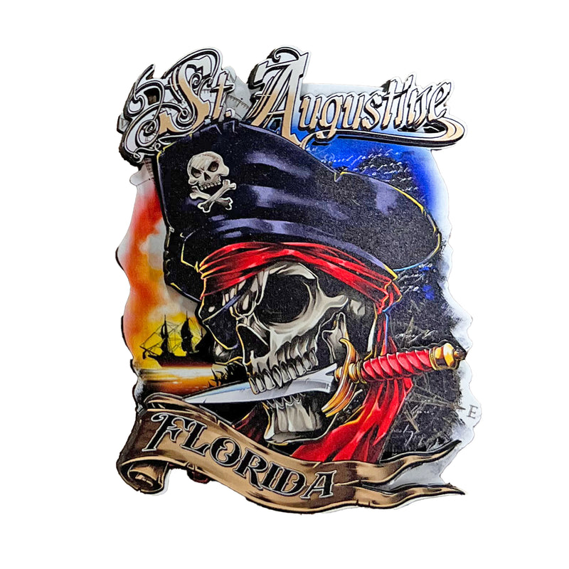 Pirate Dagger St. Augustine, FL Wooden 3D Magnet