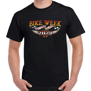 2024 Bike Week Daytona Beach Sunset Bike Shield T-Shirt