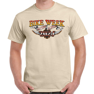 2024 Bike Week Daytona Beach Sunset Bike Shield T-Shirt