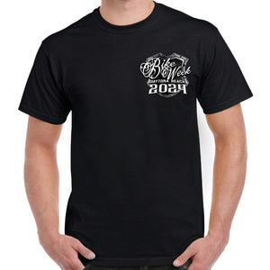 2024 Bike Week Daytona Beach Medieval Skull Shield T-Shirt