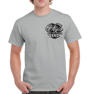 2024 Bike Week Daytona Beach Medieval Skull Shield T-Shirt