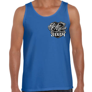 2024 Bike Week Daytona Beach Medieval Skull Shield Tank Top